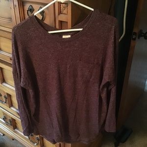 Long sleeve tunic sweater